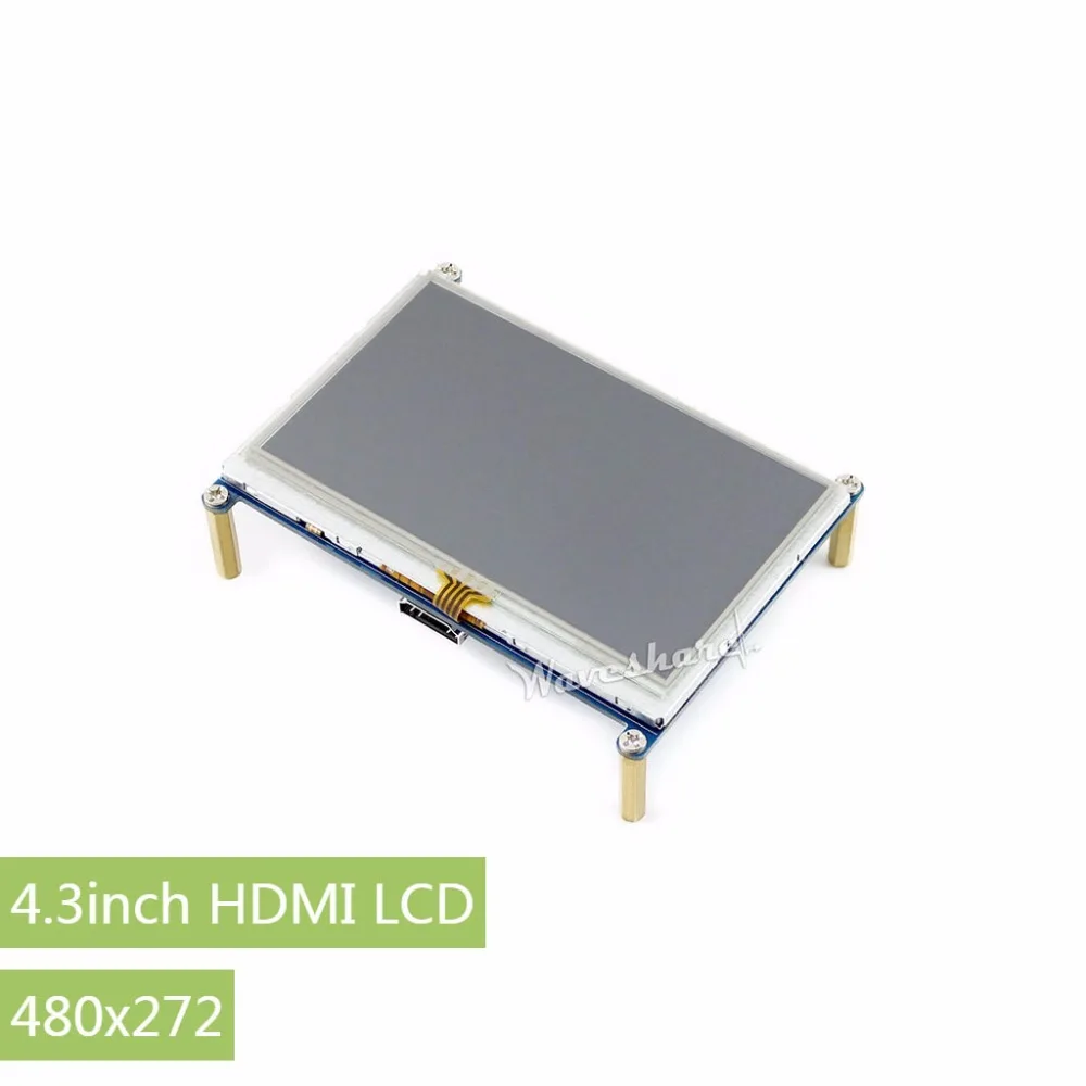 

Waveshare 4.3inch HDMI LCD Resistive Touch Screen Tablet 480 *272 Designed for all Raspberry Pi ,with Back light control