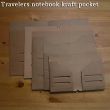 A5 B6 записная книжка для путешественников, карманная кожаная сумка для хранения книг, блокнот для путешествий, крафт-бумага, сумка для хранения паспорта, книга для хранения
