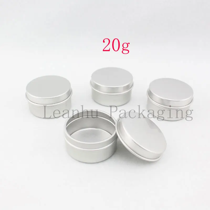 

20 gram X 200 empty silver Aluminum cosmetic cream pot 20g metal tan,aluminum cosmetic cream bottles / jars / container /canning