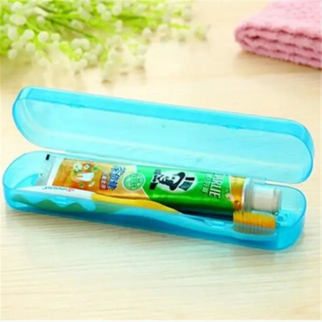 ISKYBOB Good Useful Travel Portable Toothbrush Toothpaste Storage Box