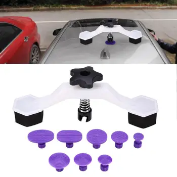 

7 in 1 Puller Tabs Car Body Paintless Dent Repair Tools Puller + Glue Pulling Tabs With Tap Down Pen Bridge Type Puller
