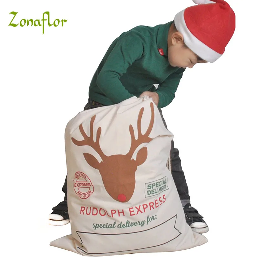 Zonaflor 1PC Gift font b Bag b font Christmas 11 Styles Red font b Drawstring b
