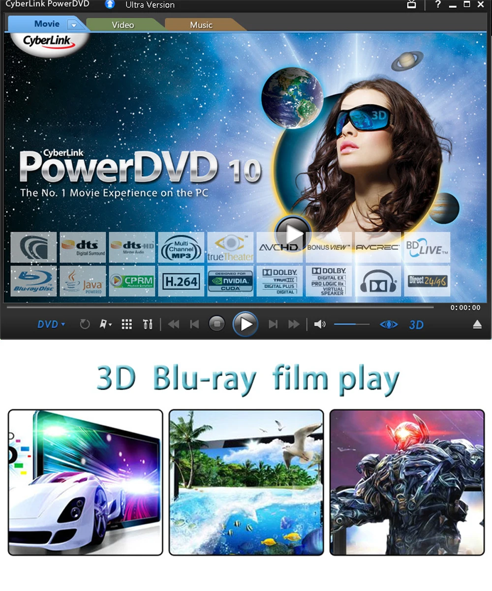 Deepfox Универсальный USB3.0 Внешний Bluray привод внешний CD/DVD RW горелки BD-ROM Blu-Ray плеер для компьютера