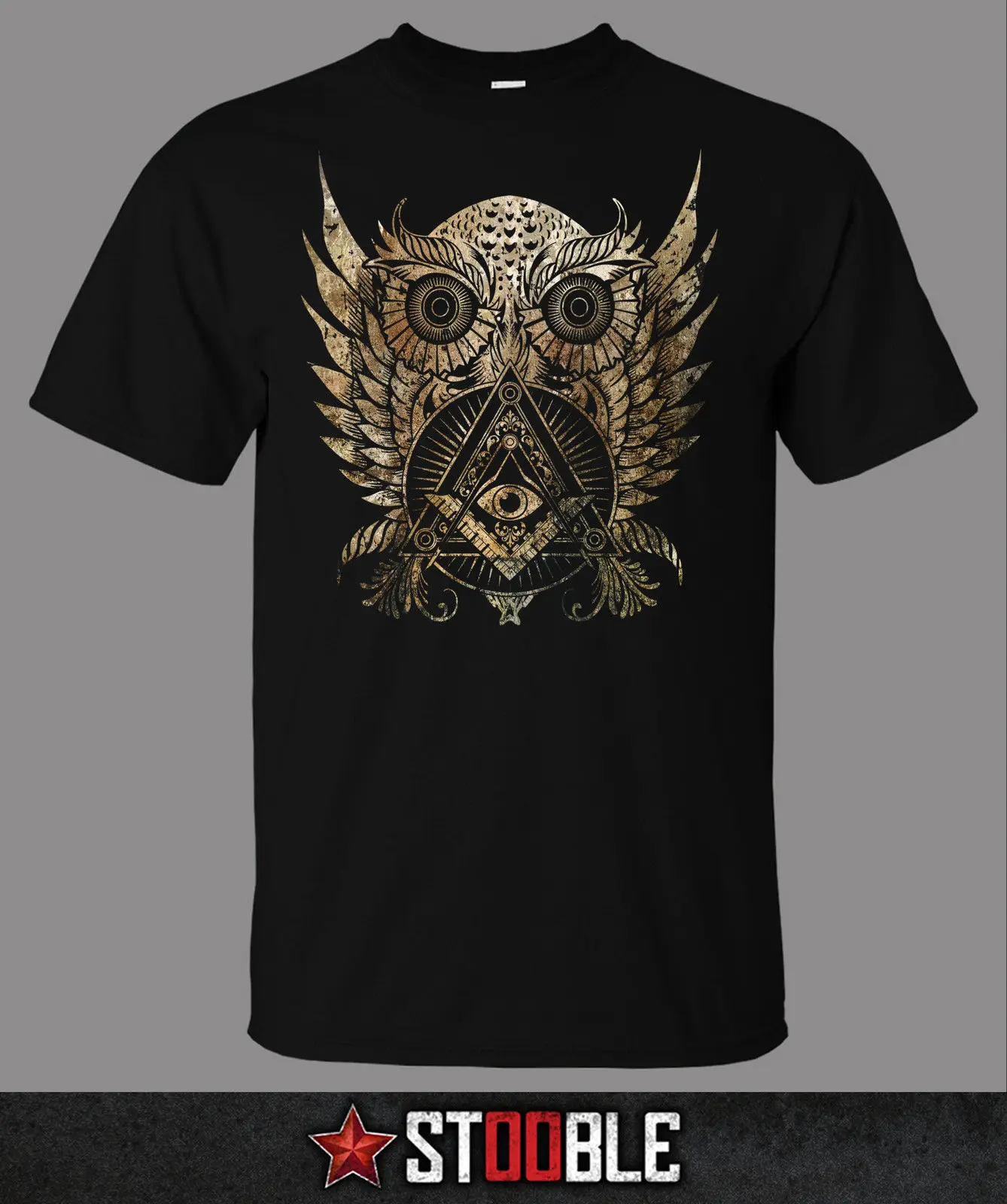 

Owl Illuminati T-Shirt - Direct from Stockist 2018 Summer New Brand T Shirt Men Hip Hop Men T-Shirt Casual Fitness S-3XL