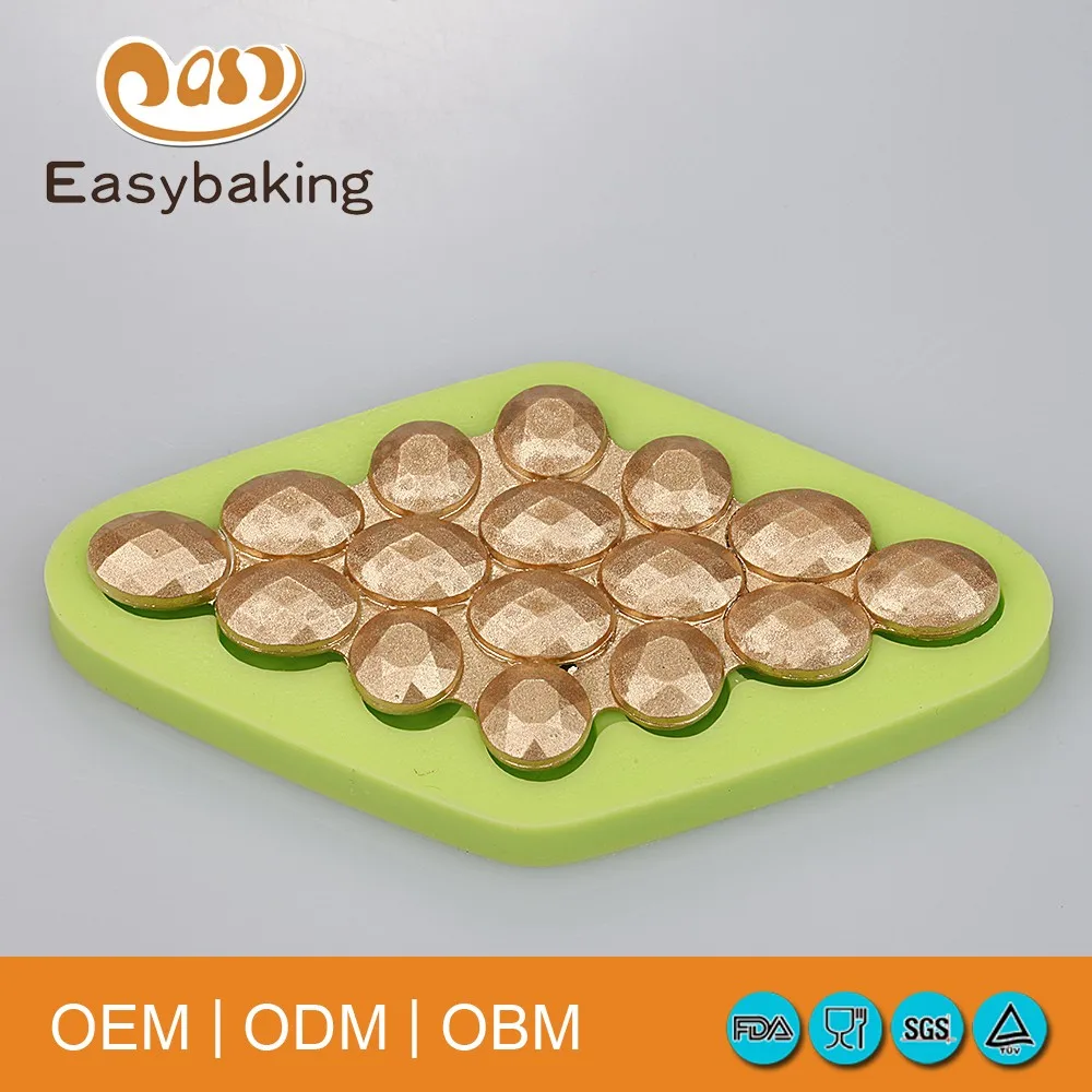 

Delicate diamond shape silicone mold decor sugar icing mold fondant cake decoration tools fimo mold