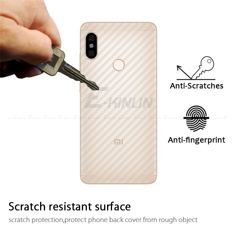 3D углеродное волокно задняя крышка протектор экрана для Xiaomi PocoPhone Poco F1 Redmi Note 5 4X 4 5A
