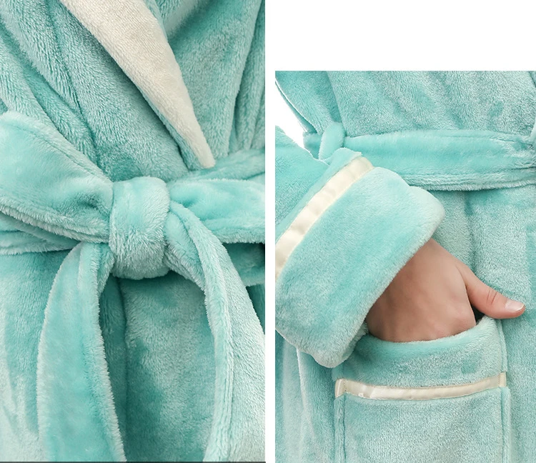 Women's Robe Warm Sexy Winte Bathrobe Women Cotton Robe Women's Bathrobe Dressing Gowns For Women Home Gowns Sleepwear Clothes 29