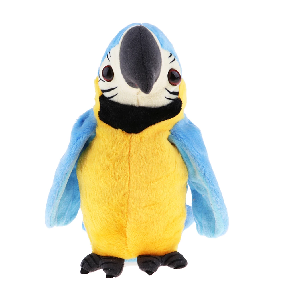 Plush Stuffed Toys Bird Parrot Cartoon Talking Singing 120 Songs Soft Toy For Baby Kids Children