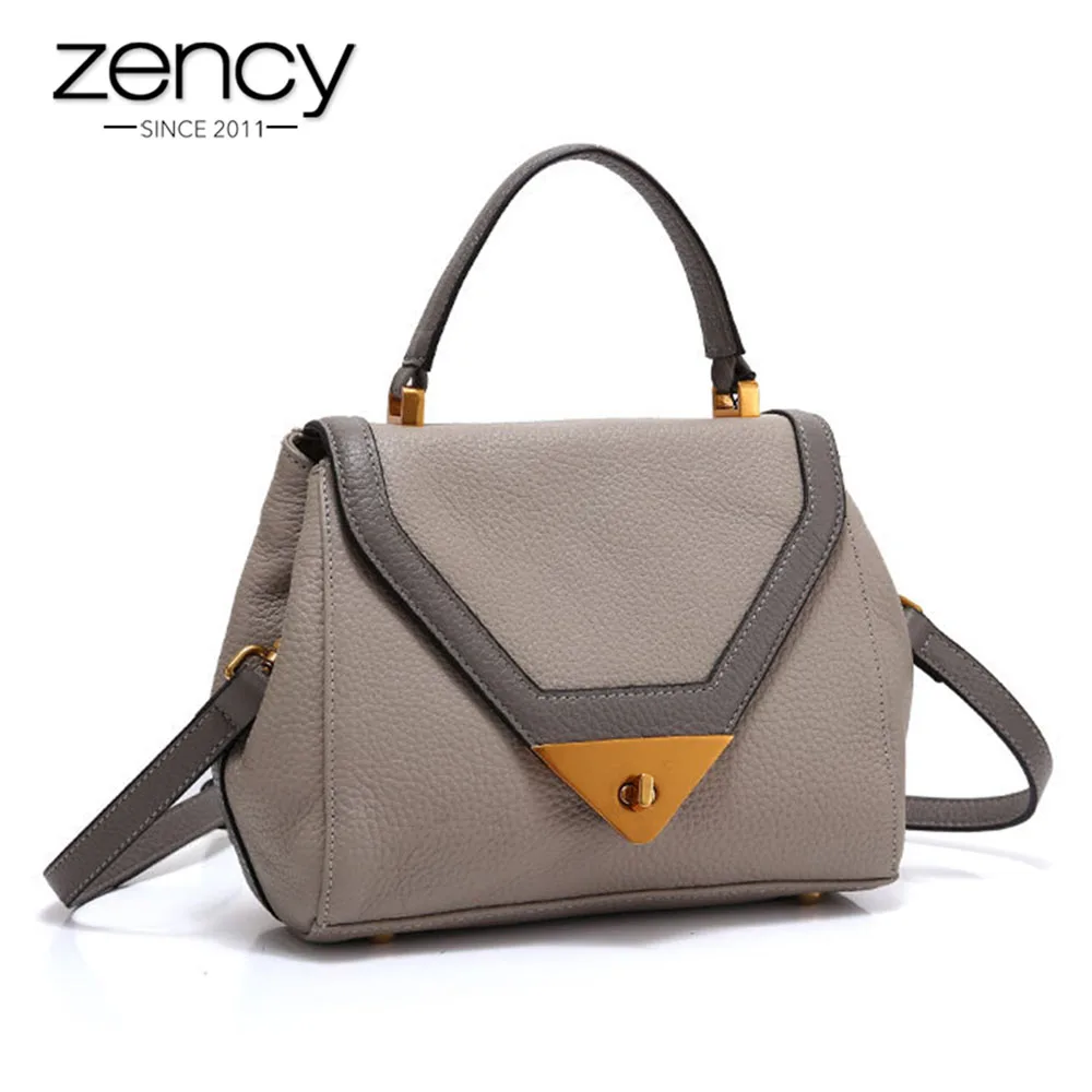 

Zency New Fashion Hit Color Handbag The First Layer Leather Ladies Casual Tote Vintage Messenger Crossbody Bag Wholesale
