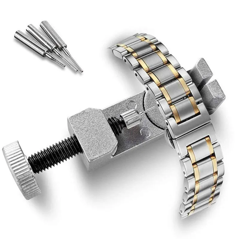 Watch Link For Band Slit Strap Bracelet Chain Pin Remover Adjuster Repair Tool Kit Detaching Device Kits with Free 3 Pins (4)