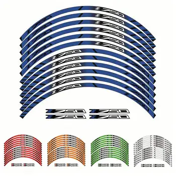 

Motorcycle Wheel Decals Stickers Set Rim Stripes Laminated For Kawasaki Z750