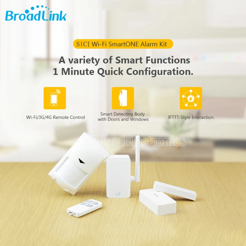 Prix pour Broadlink S1C SmartOne Sans Fil Alarme et de Sécurité Kit de Sonde de Détecteur Système IOS Android Wifi Télécommande Domotique Intelligente Prix pour Broadlink S1C SmartOne Sans Fil Alarme et de Sécurité Kit de Sonde de Détecteur Système IOS Android Wifi Télécommande Domotique Intelligente