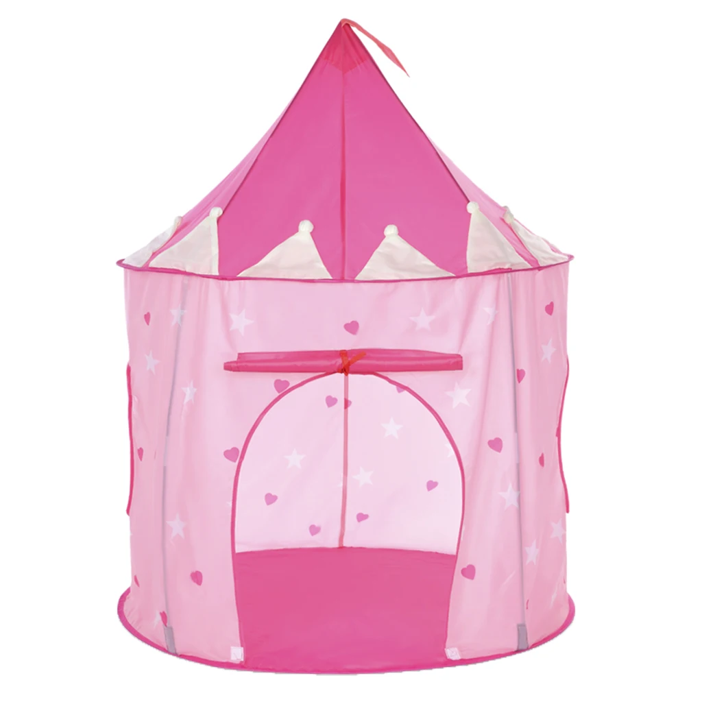 Folding Luminescent Mongolia Pop Up Playhouse Princess Tent + Floor Cushion Carpet Kids Toy