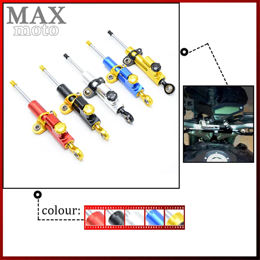 

New Universal Motorcycle Steering Damper For Honda Suzuki BMW Kawasaki S1000 Yamaha Ktm Aprilia Triumph MV AGUSTA Victory