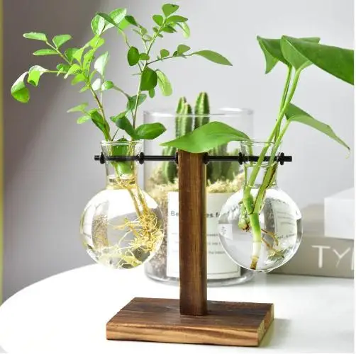 DIY Винтажный стиль со стеклянным верхом растение бонсай цветок Рождественское
