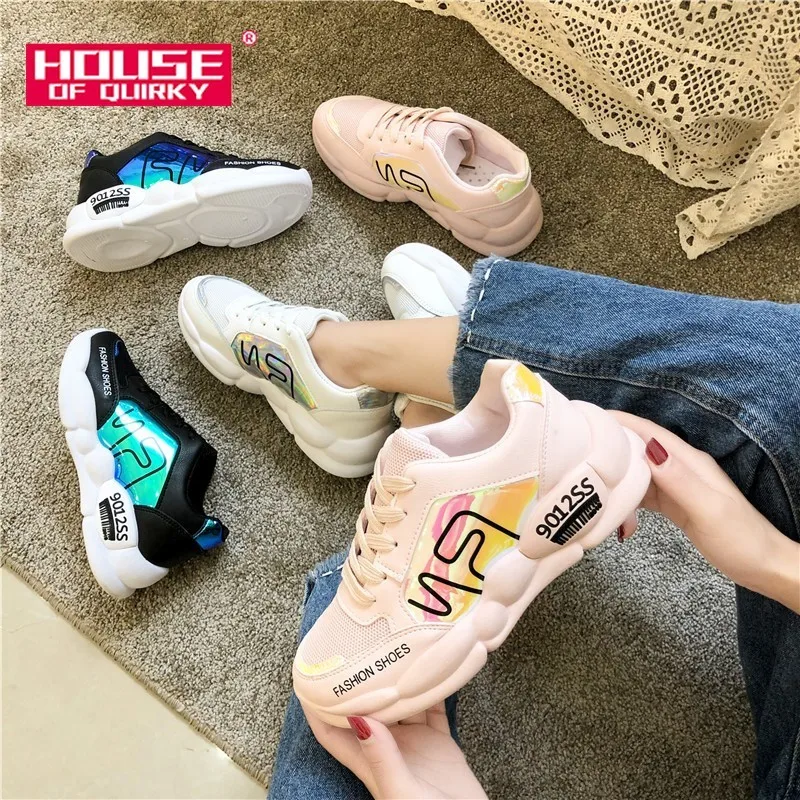 

Round Toe Rubber Ladies Shoes Comfortable Platform Sneakers Women Casual Shoes Vulcanized Shoes Spring and Autumn Women Shoes