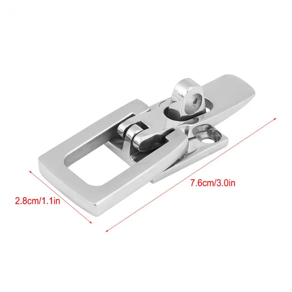1 шт. 316 Нержавеющая сталь морской лодка анти-погремушка для подвешивания Люк защелка крепежа зажима 70 мм Новый профессиональный морское