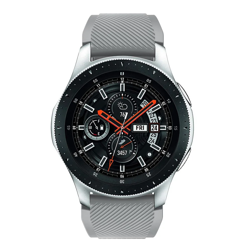 Силиконовый ремешок для часов Huami Amazfit Stratos 2/2S для samsung Galaxy Watch 46 мм сменный ремешок для samsung S3 Classic Frontier