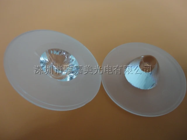 

COB lens Diameter 75MM Planar diamond pattern ,45 degrees and 60 degrees Integrated light source LED lens ,high power lens