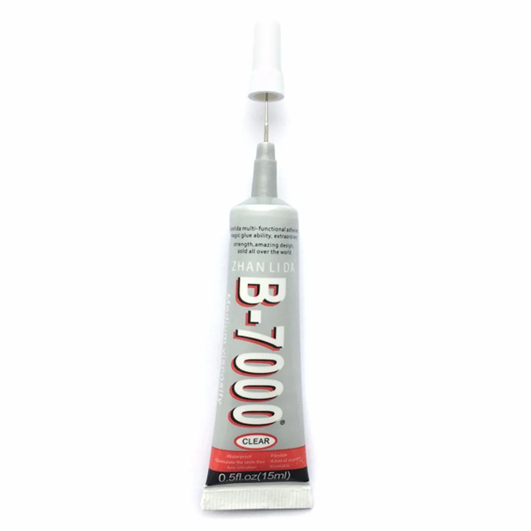 15ml B-7000 UV Rhinestone Glue Transparent Liquid Optical Adhesive for Cellphone LCD Repair Epoxy Resin Glass Leather Pasting
