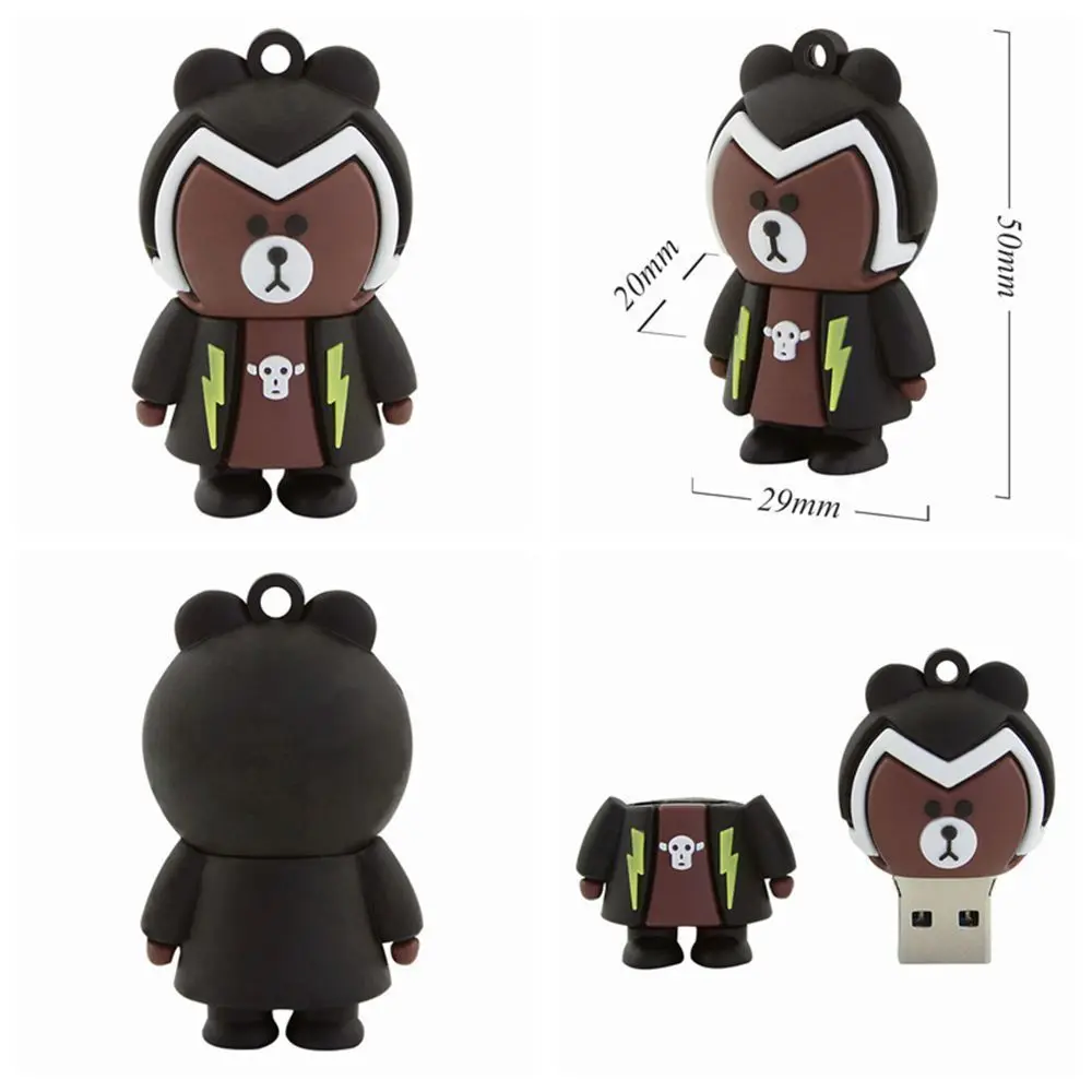 Mini Brown Bear USB Flash Drive Pendrive
