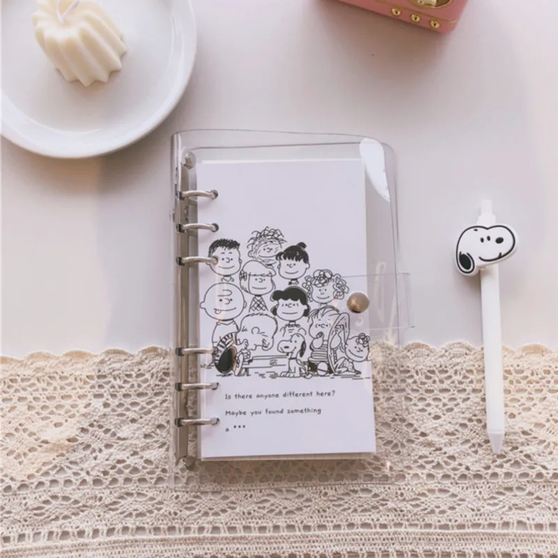 

NNRTS Simple Style Rogue Dog Charlie Loose Page Handbook A6 Grid Notebook Student Planner Diary A5 School Supplies Stationery
