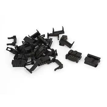 

100pcs FC-10P 2 Row 10 Pin 2.54mm Spacing IDC Female Pin Header Connector