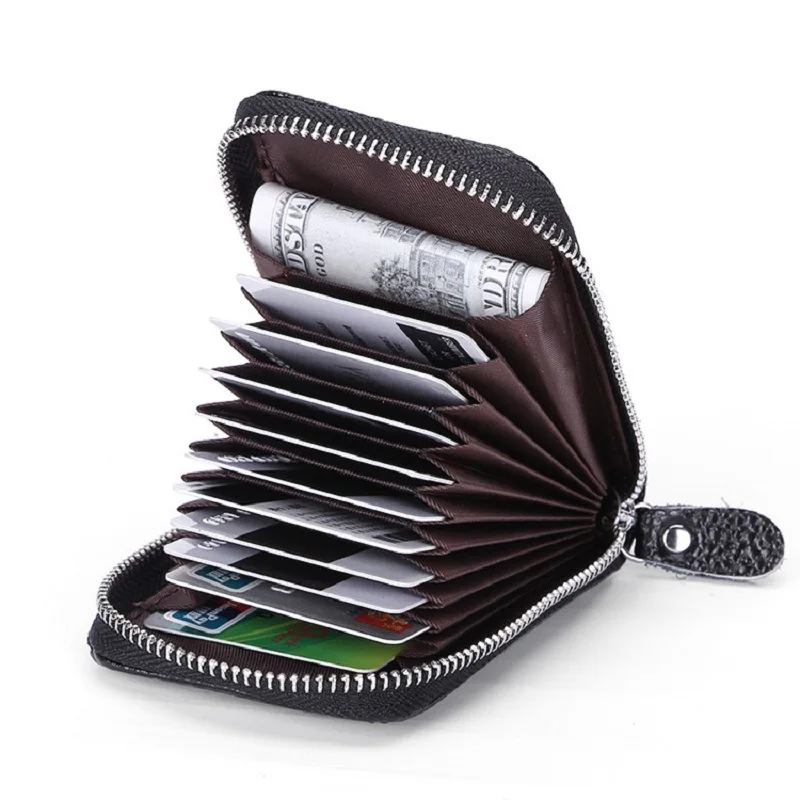 

Leather Small Credit Card Holders Wallet Card Case Holder Organizer 811-40 Business Card Case Id Bag Credit Card Holder