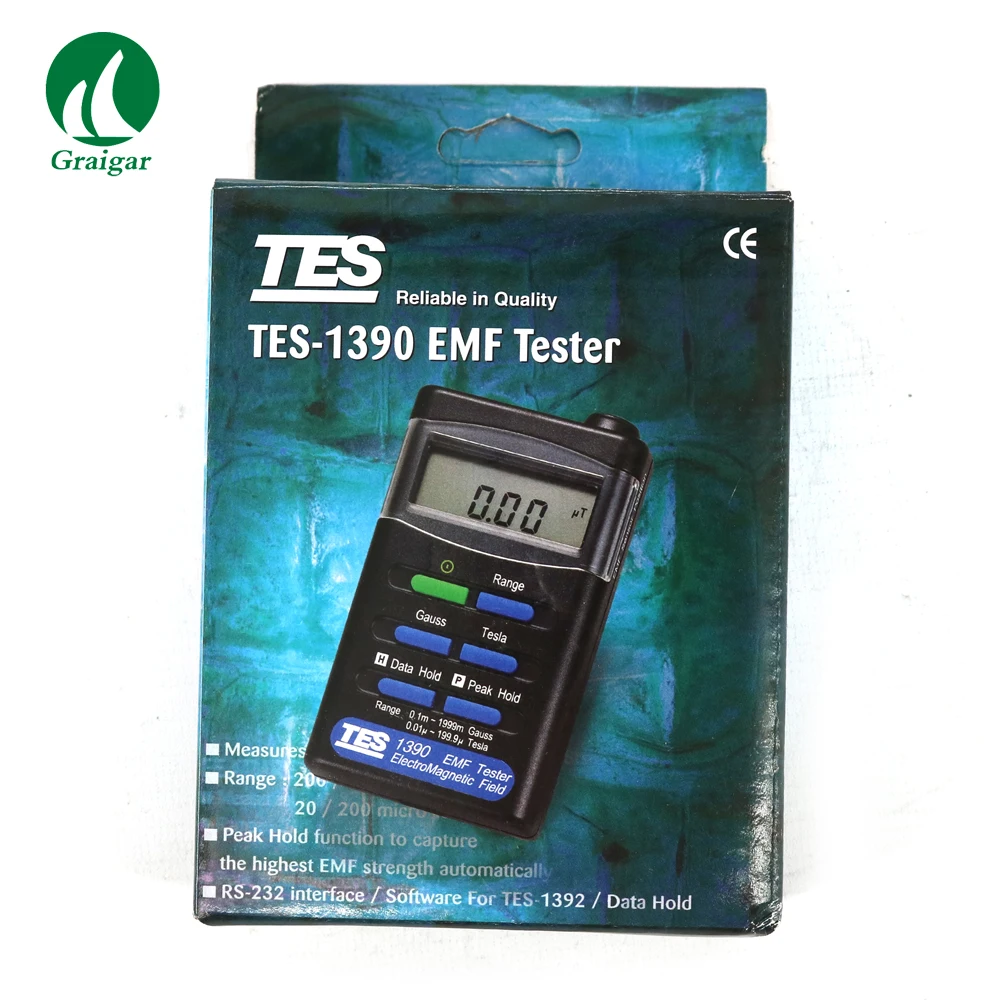 TES-1390 EMF Gauss измеритель электромагнитной волны детектор