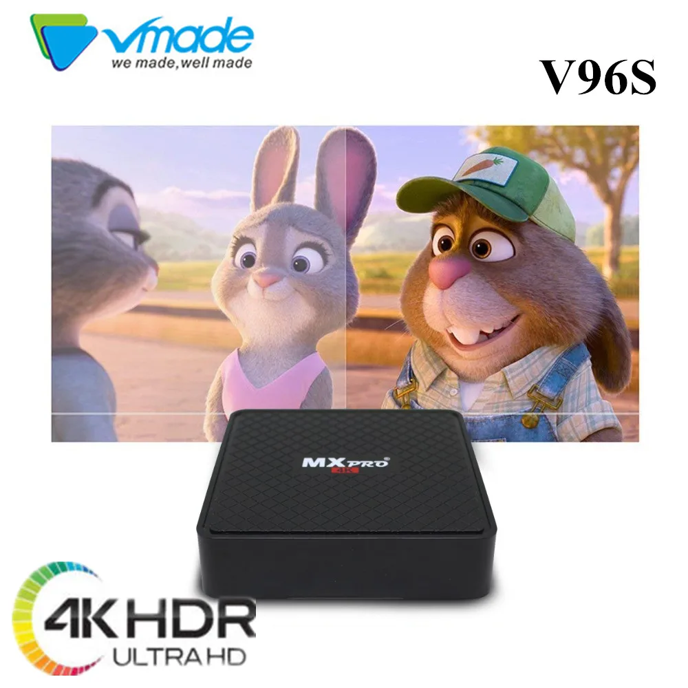 vmade v96S Android 7. X96 mini Smart TV BOX Allwinner_H3 Quad Core 1+8 support M3U youtube Wireless WIFI media box Set-Top Box 