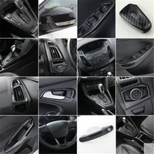 Panneau d'équipement de style de voiture support de verre poignée de porte volant grille d'aération étui décoratif pour Ford Focus 3 mk3 2015 – 2018
