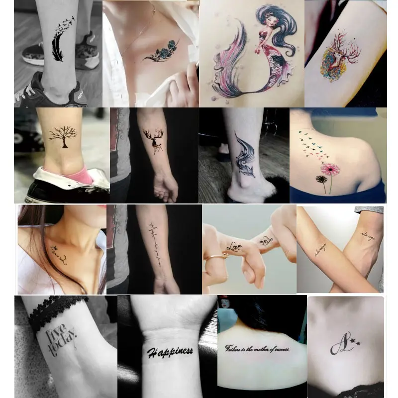 

10/50pcs Black Cartoon Temporary Tattoo Cute Star Tattoo Sticker Love Women Body Finger Art Waterproof Tatoo Kid NShopping