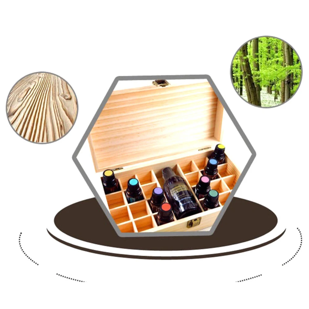 25 слотов деревянный ящик для хранения эфирных масел Чехол держатель бутылки для ароматерапии хранения магазина Деревянный Дисплей Стенд коробка для эфирных масел