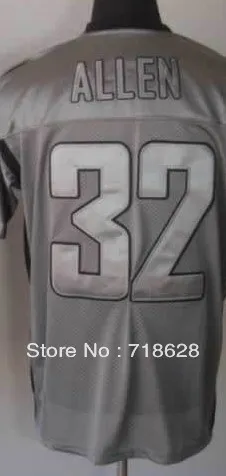 Free Shipping #32 Marcus Allen Grey Shadow Men's Elite Football Jersey Embroidery and Sewing Logos | Спорт и развлечения