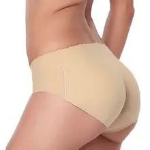 1 шт, женские сексуальные трусы с вкладышами на ягодицы, увеличивающие бедра, мягкое нижнее белье, трусики, низкая талия Бесшовные нижние, обильные женские трусики