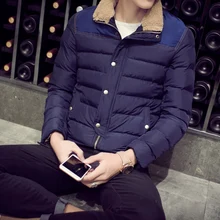 2016 Men’s Winter Jacket Men’s Jacket Coat Large Size 4XL 5XL Lambswool Collar Jacket Thick Warm Men’s Parker Coat WZ318