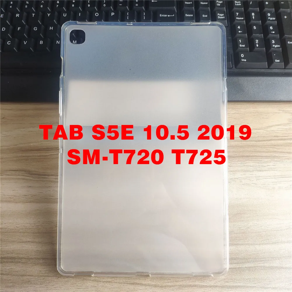 Силиконовый мягкий чехол из ТПУ с узором для samsung Galaxy Tab A 10,1 T510 T515 8,0 P200 P205 Tab S5E 10,5 T720 Tab S6 T860 T865, коксовое покрытие - Цвет: T720 White