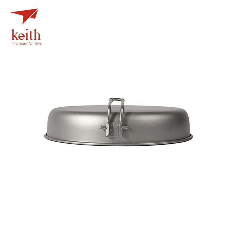 Keith titanio antiadherente plegable sartén manijas olla acampar al aire libre utensilios vajilla cubiertos 2 Persona 1L Ti8150