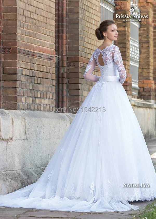 Elegant Lace Beaded Y Open Back White A Line Wedding Dresses Elegant Lace Beaded Y Open Back White A Line Wedding Dresses Bride Dress Long Women Marriage Gowns 2017 In From Weddings Events On