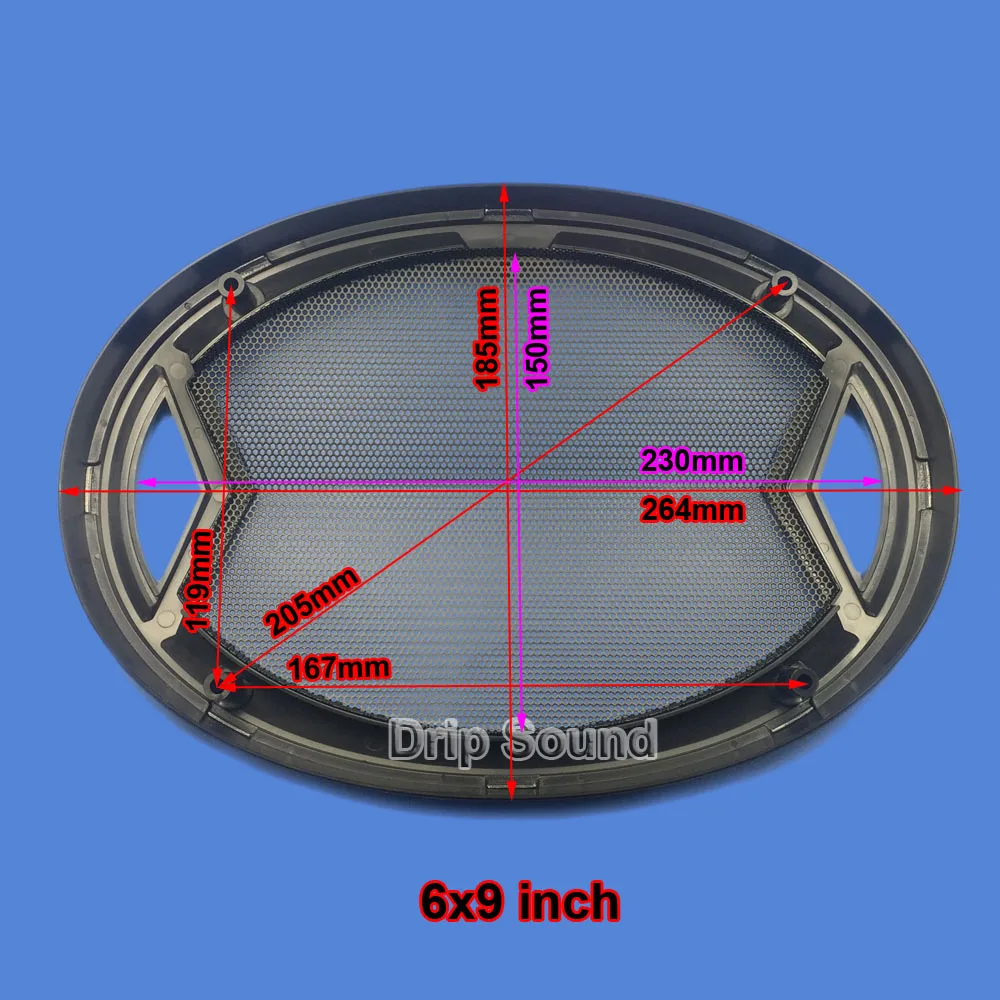 Для " /6"/6," /6" x " дюймовых динамиков конверсионная сетчатая Крышка для автомобильного аудио декоративная круглая металлическая сетчатая решетка