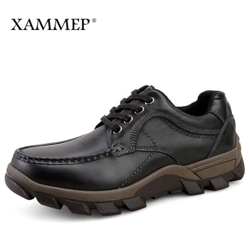 

Genuine Leather Men Shoes Brand Casual Shoes For Men Flats Men Sneakers Spring Autumn Plus Big Size Slip On High Quality Xammep