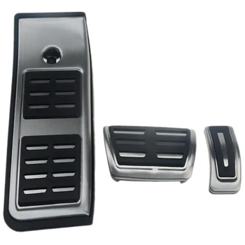 

For Audi A4 B9 A5 F5 2016 2017 18 At Sedan Avant Sport Automatic Stainless Steel Fuel Brake Footrest Pedal Cover