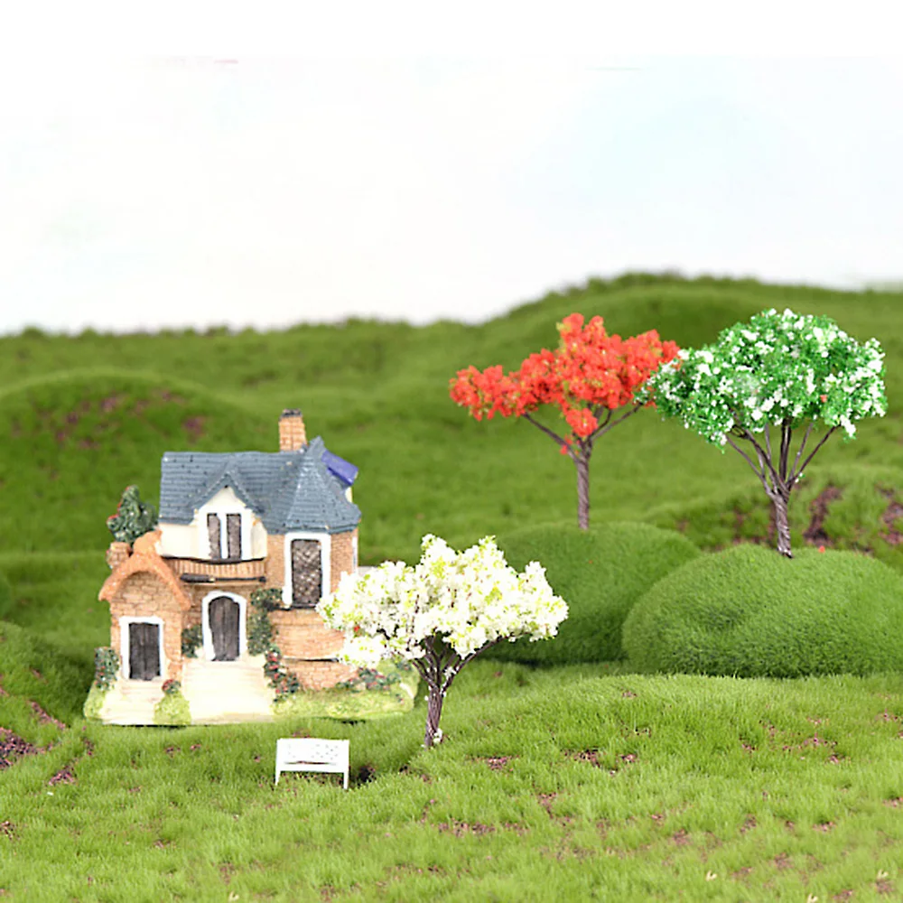 

Simulation Mini Tree Fairy Miniatures Landscape Resin Crafts Bonsai Figurine Garden Terrarium Accessories Home Decoration