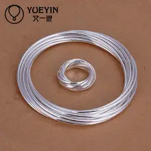 Высокое качество посеребренные свадебные круглые ювелирные изделия коллекции романтичные ювелирные изделия