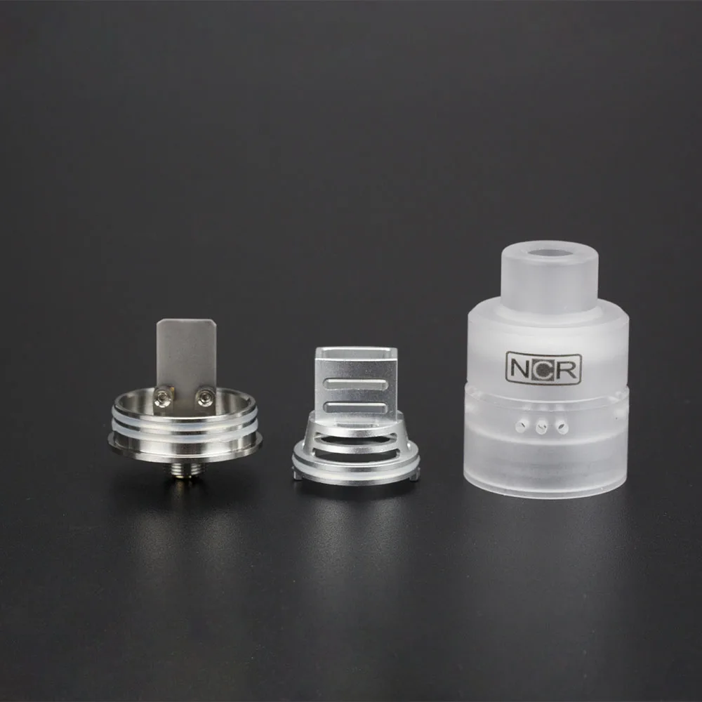 

New Design NCR RDA Tank 24mm Vaporizer Atomizer PEI Metal Material 0.4-0.5ohm for Electronic Cigarette RDA Vape Tank Atomizer