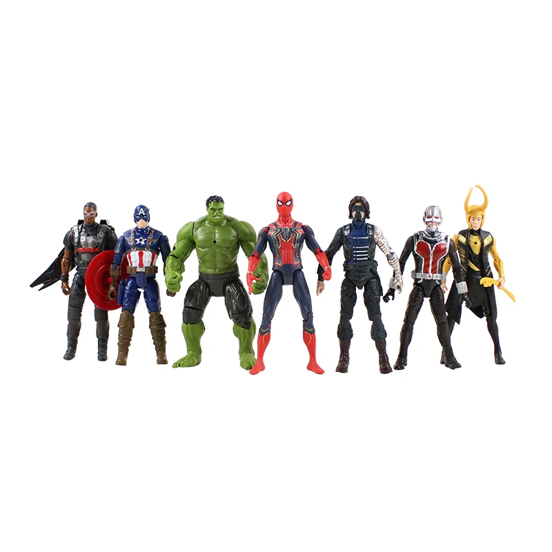 10X Marvel Avengers 3 Infinity War Hulk Thor Iron Man Thanos Figure Kid Toy 