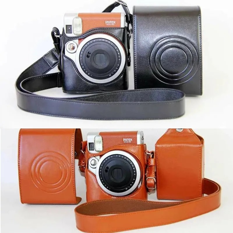 Чехол для камеры из ПУ кожи чехол Fuji Fujifilm Instax Mini 90 сумка цифровой защитный +
