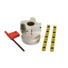 BAP400R 50 22 4T BAP 400R 63 22 4T BAP 400R 80 27 6T Flute Face End Mill Flat Cutter +10pcs APMT1604PDER Carbide Inserts 1pcs bap 400r 160 40 8t bap right angle shoulder face mill apmt1604 inserts