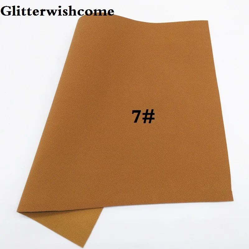 Glitterwishcome 21X29 см A4 размер винил для бантов замша кожа Fabirc искусственная кожа листы для бантов, GM096A