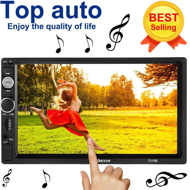 Best Price Universal Car MP5 Multimedia Player 2 Din Radio 7 inch Touch Screen BT FM/MP5/USB/AUX/BT Support Rear View Camera